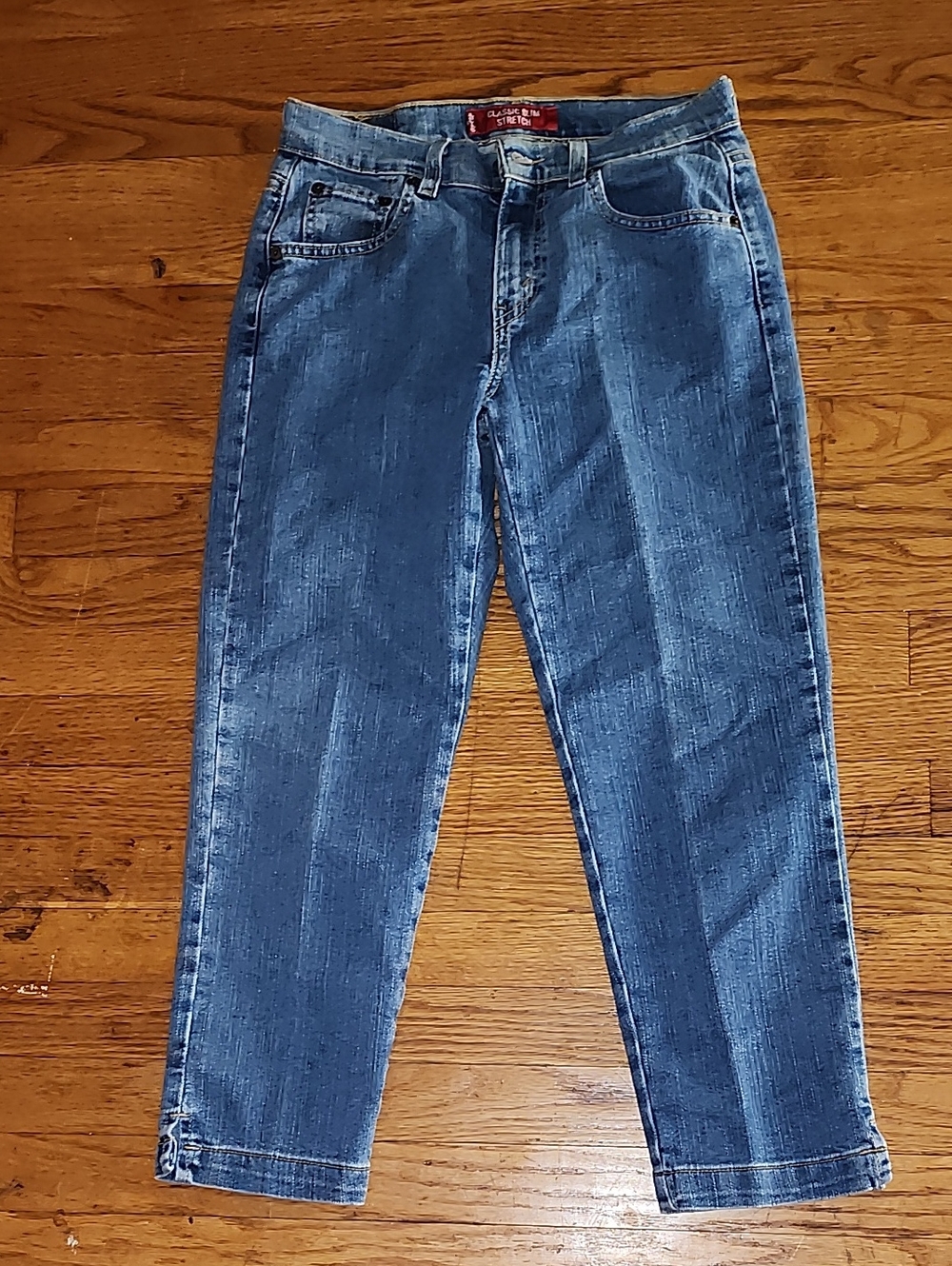 Levi's Medium Blue Cropped Ankle Jeans